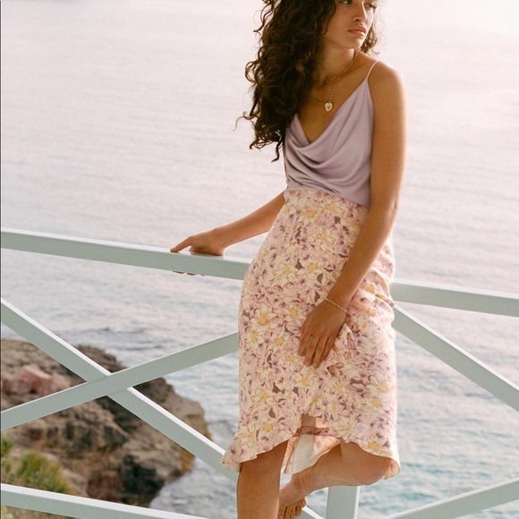 ANTHROPOLOGIE FLORAL SKIRT - Picture 1 of 6